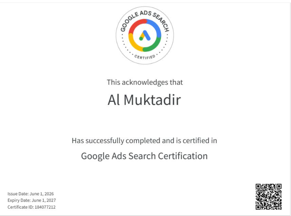 Google Ads Search Certification